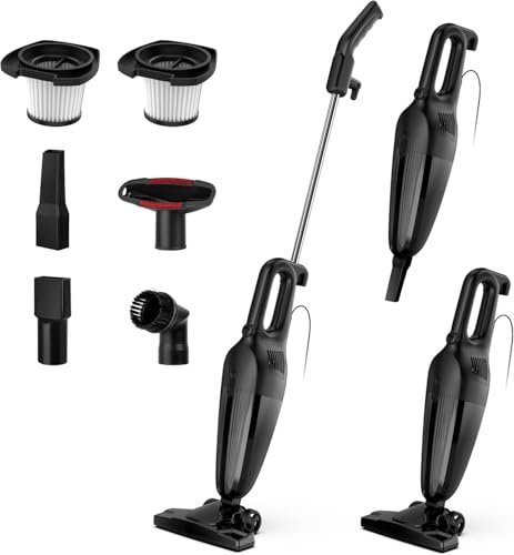 Zefiro 600W 28kpa Small Corded Stick Vacuum,16Ft for Home...