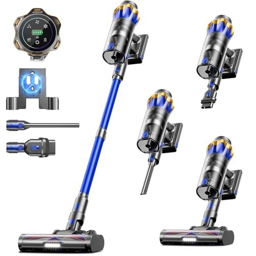 Cordless Vacuum Cleaner, Upgraded 600W 50KPA 70Mins...