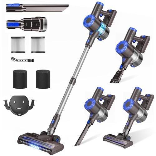 AIRDIYA Cordless Vacuum Cleaner, Upgraded 40Kpa Stick...