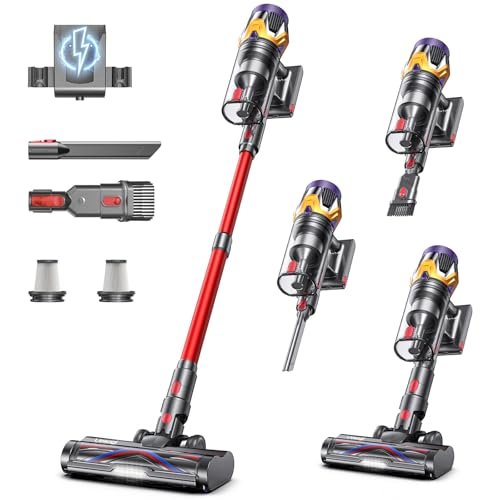 Cordless Vacuum Cleaner, Upgraded 55KPA 650W 70Mins Stick...