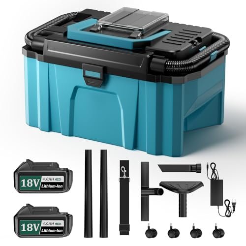 Cordless Shop Vac Wet and Dry, Rushless HEPA Portable.