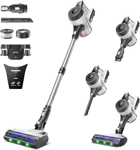 YONNDER Cordless Vacuum Cleaner, 50KPA/550W/70Mins Powerful...