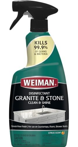 Weiman Disinfectant Granite Daily Clean & Shine, 24 Oz...