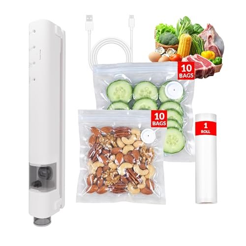 UNICCA Compact Vacuum Sealer for Food, Magnetic Handheld.