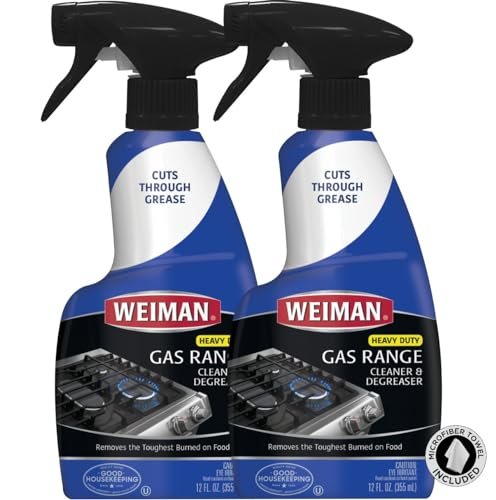 Weiman Heavy Duty Gas Range & Stove Top Cleaner Degreaser.