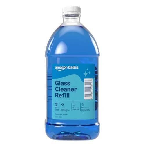 Amazon Basics Glass Cleaner Refill 67.6 Fl Oz, Pack