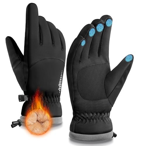 SIMARI Winter Waterproof Warm Gloves Women Men Touchscreen