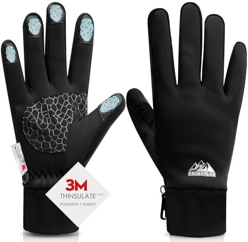 Bruvoalon Winter Gloves for Women & Men, 3M Thermal...