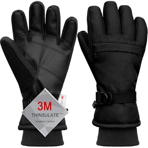 Odtmger Cold Weather Snow Work Gloves - Heavy-Duty...