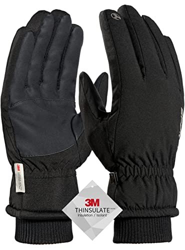 TRENDOUX Winter Gloves for Men, Water Resistance 3M...
