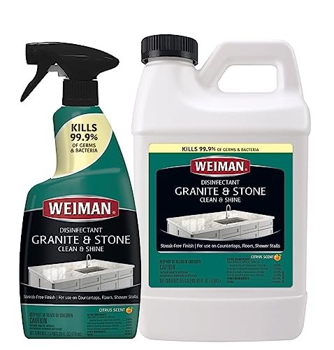 Weiman Disinfecting Granite Cleaner & Polish Value Pack.