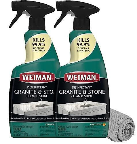 Weiman Disinfectant Granite Daily Clean & Shine Countertop...