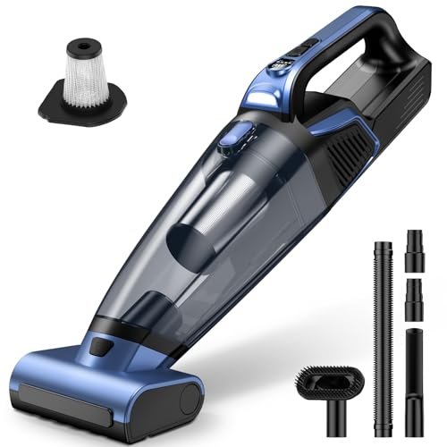 Pet Hair Handheld Vacuum Cordless: 20000PA High Power Car...