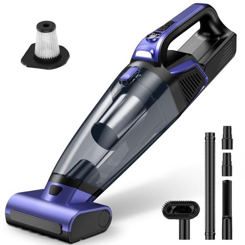 Pet Hair Handheld Vacuum Cordless: 20000PA High Power...