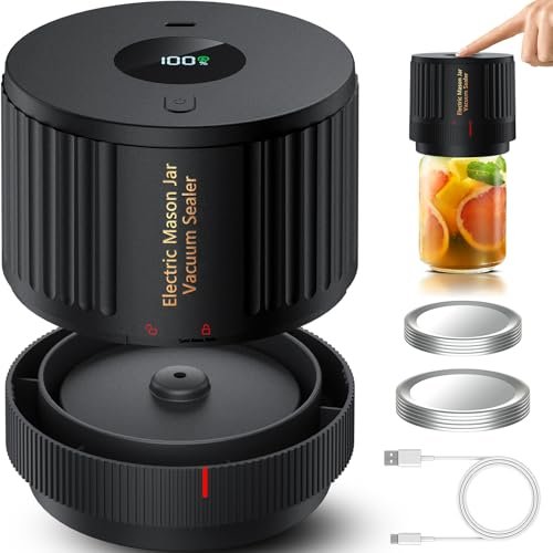 LOVE MOMENT Electric Mason Jar Vacuum Sealer Kit.