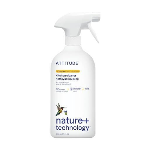 ATTITUDE Kitchen Cleaner Spray, EWG Verified, Powerful...