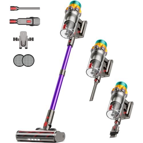 Cordless Vacuum Cleaner, 50KPA 65 Mins XL Dust Cup,...
