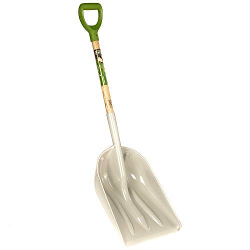 AMES 46-Inch Poly Scoop with Hardwood Handle, D-Grip.