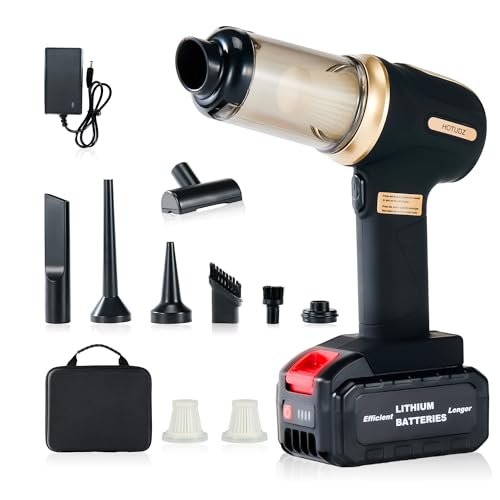 HOTUDZ Portable Cordless Car Vacuum, 17.5KPa/25KPa...