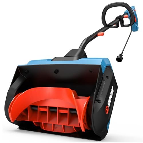 SENIX 12 Amp Electric Snow Shovel | 13-Inch Corded Thrower