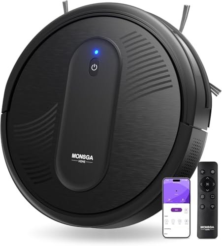 MONSGA Robot Vacuum Cleaner, 4000Pa Powerful Suction, Slim...