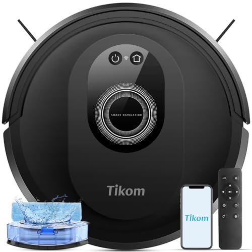 Tikom Robot Vacuum and Mop Combo, 5000Pa Powerful Suction