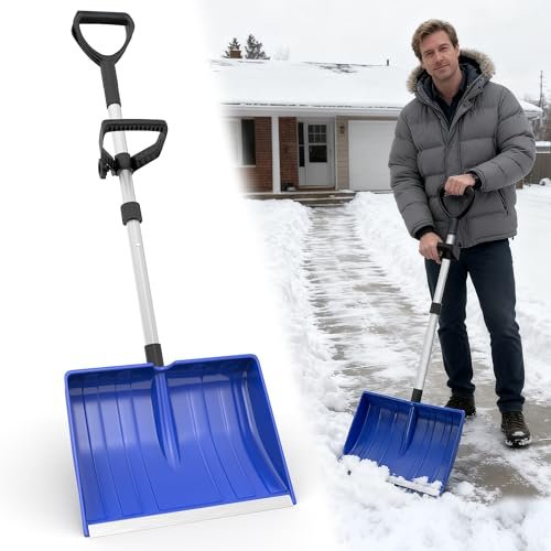Snow Shovel for Driveway, 48 Inch Winter Removal Tool.