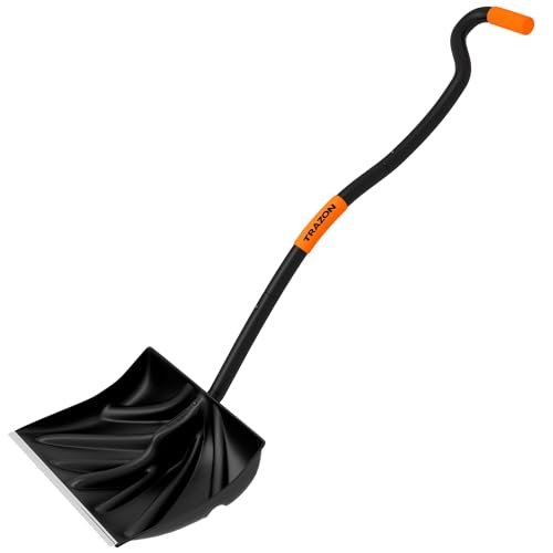 Snow Shovel Heavy Duty for Driveway with ergonomic handle.