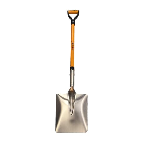 Ashman Snow Shovel with Large Scoop and Heavy-Duty Handle