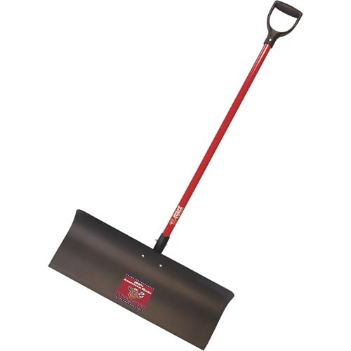 BULLY TOOLS Heavy Duty Steel Snow Pusher 30-Inch
