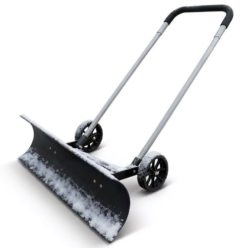 Professional Snow Shovel with Wheels - 37.4