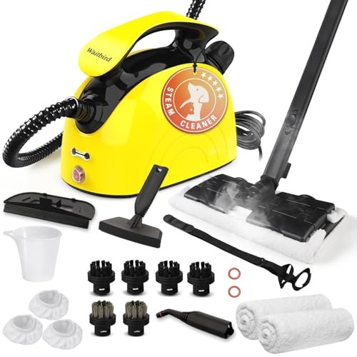 Steam cleaner, 1500w Steamer Cleaning Fast Heating...