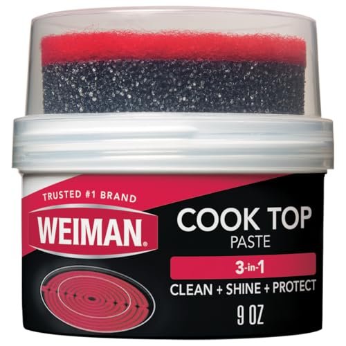 Weiman Cooktop Cleaner Paste, Easily Remove Burned-On Food...