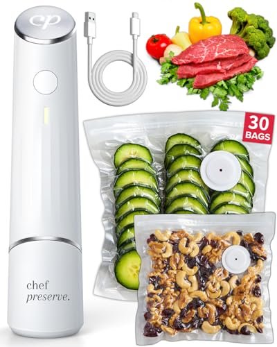 Chef Preserve Compact Vacuum Sealer for Food Preservation.