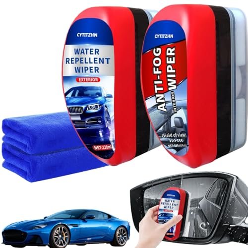 Car Windshield Water Repellent & Anti-Fog Treatment Kit.