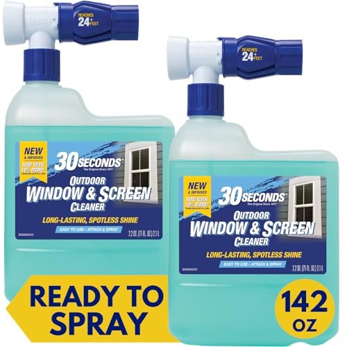 30 SECONDS Outdoor Window & Screen Concentrated Cleaner...
