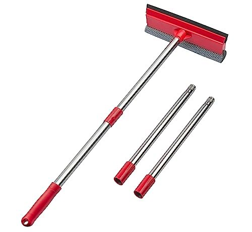 DSV Standard Window Squeegee, 2-in-1 Window Cleaner with...