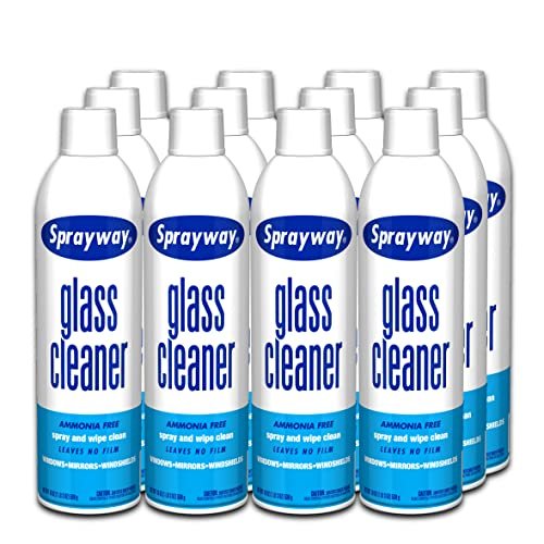 Sprayway Glass Cleaner with Foaming Spray for Streak-Free...
