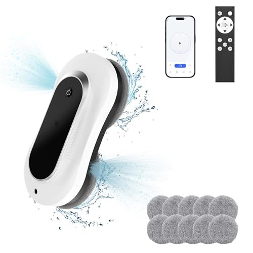 Smart Winbot,Window Cleaning Robot with Dual Water Spray...