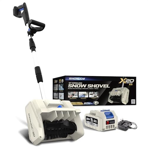 Snow Joe Cordless Snow Shovel Kit with Brushless Motor.