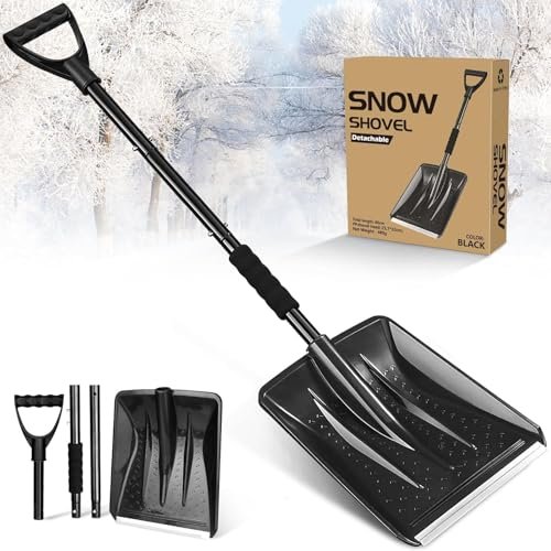 Snow Shovel, Emergency Shovels for Driveway with D-Handle,...
