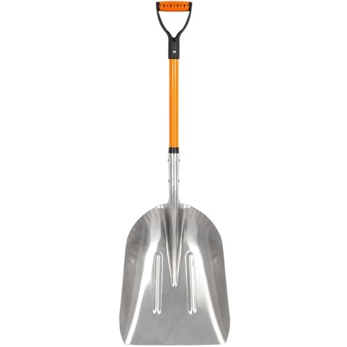 VNIMTI Aluminum Snow Shovel with D Handle Metal Shovel for
