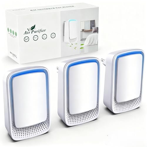 Air Ionizers for Home (3 Pack), Negative Ion Generator