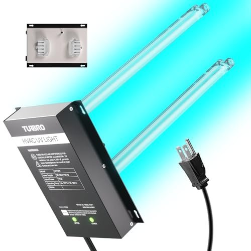TURBRO 72W UV Sanitizer Lamp with Energy Saving Airflow...