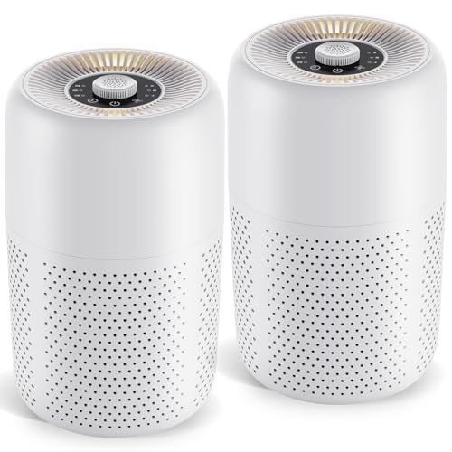 2 Pack YARIKI Air Purifiers for Bedroom P60 with...