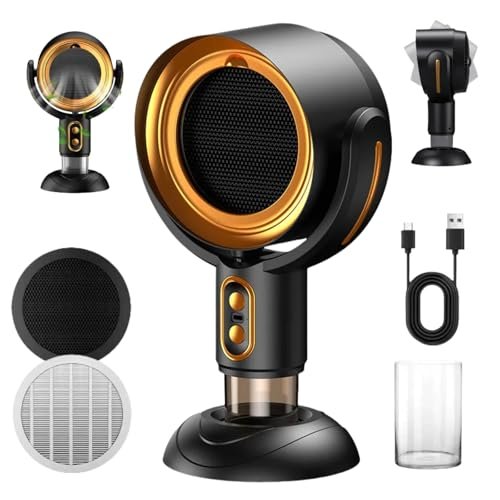 Desktop Smoke Purifier Fan, Portable USB Rechargeable Mini...