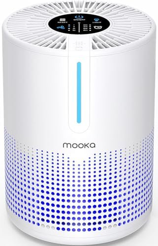 Air Purifiers for Bedroom Home 430 Sq.Ft, MOOKA M01 HEPA