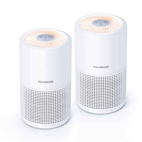 FULMINARE Air Purifiers for Bedroom H13 True HEPA 2 Pack