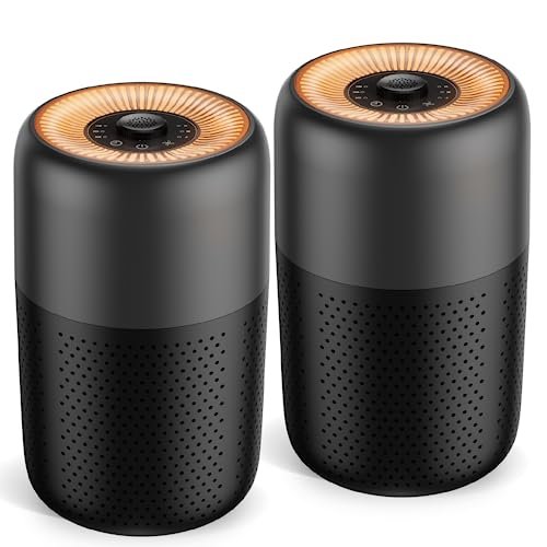 2 Pack YARIKI Air Purifiers for Bedroom with Aromatherapy...