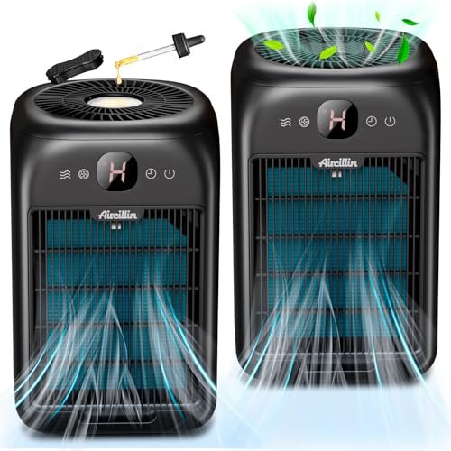 Aircillin 2-Pack Air Purifiers for Home Large Room HEPA...